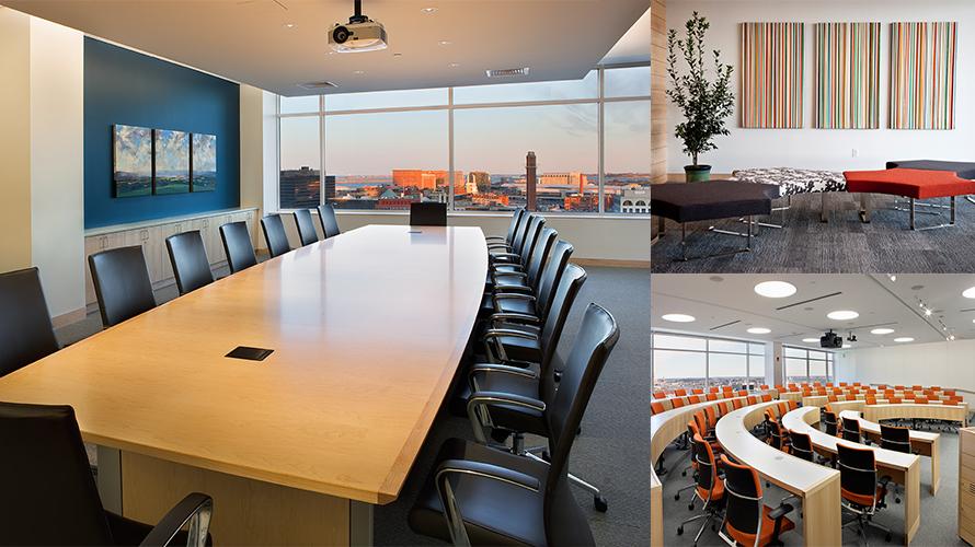 continuing education conference room collage