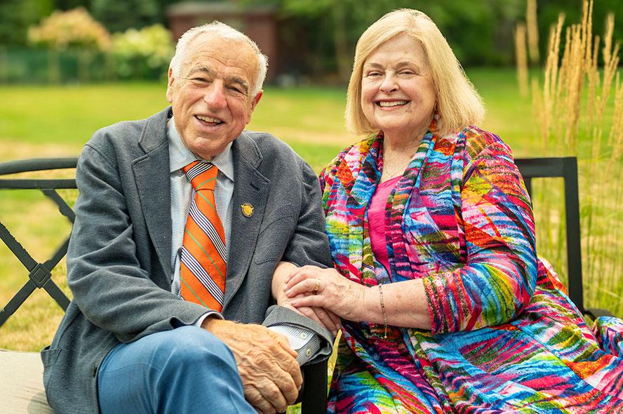 Leonard Carapezza with his wife, Nancy