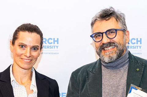 A photo of Gili Naveh and Fio Omenetto